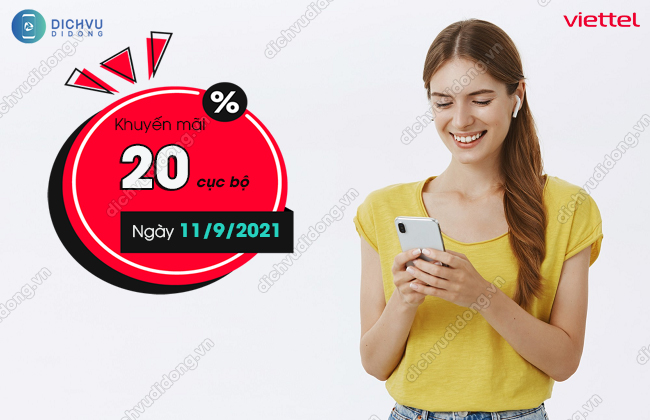 Cach tham gia khuyen mai nap the cua Viettel Viettel khuyến mãi 20% ngày 11/9/2021