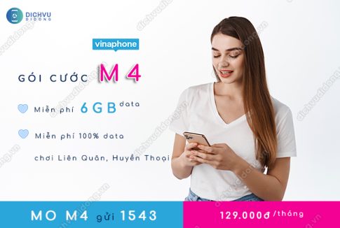 Cú pháp đăng ký gói cước M4 Vinaphone