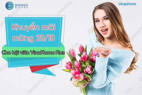 khuyen mai mung 20/10 cho hoi vien vinaphone plus