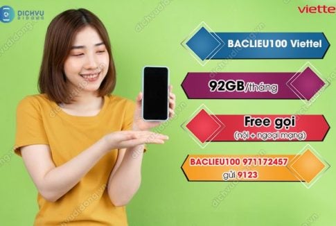 gói BACLIEU100 của Viettel