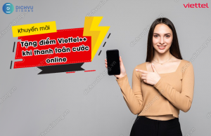 Tặng điểm Viettel++ khi thanh toán cước online