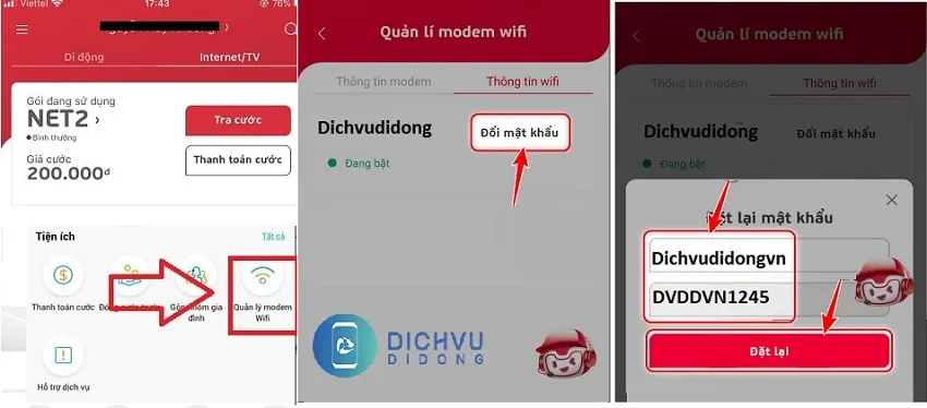 cach doi mat khau wifi tren my viettel