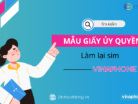 Mau giay uy quyen lam lai sim VinaPhone