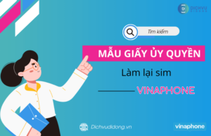 Mau giay uy quyen lam lai sim VinaPhone