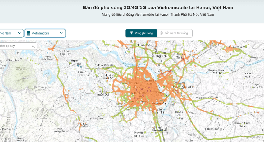 vung phu song 5g viettel tai ha noi