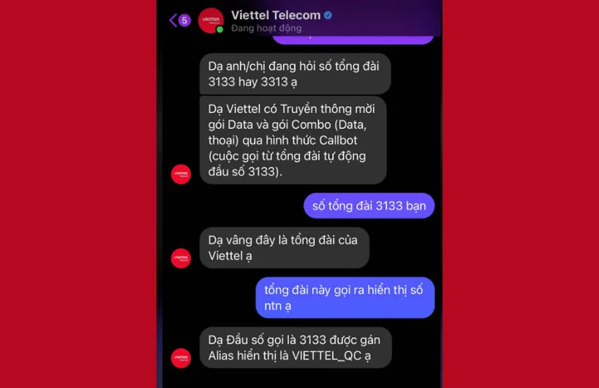 tong dai 3133 viettel