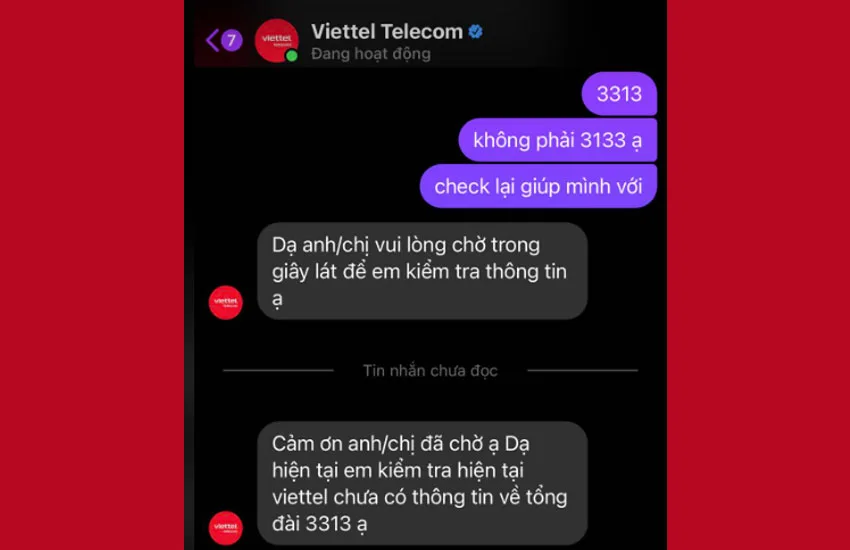 xac minh tong dai 3313 viettel