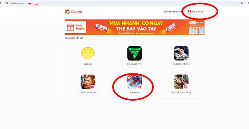 cach mua the garena bang sim mobifone