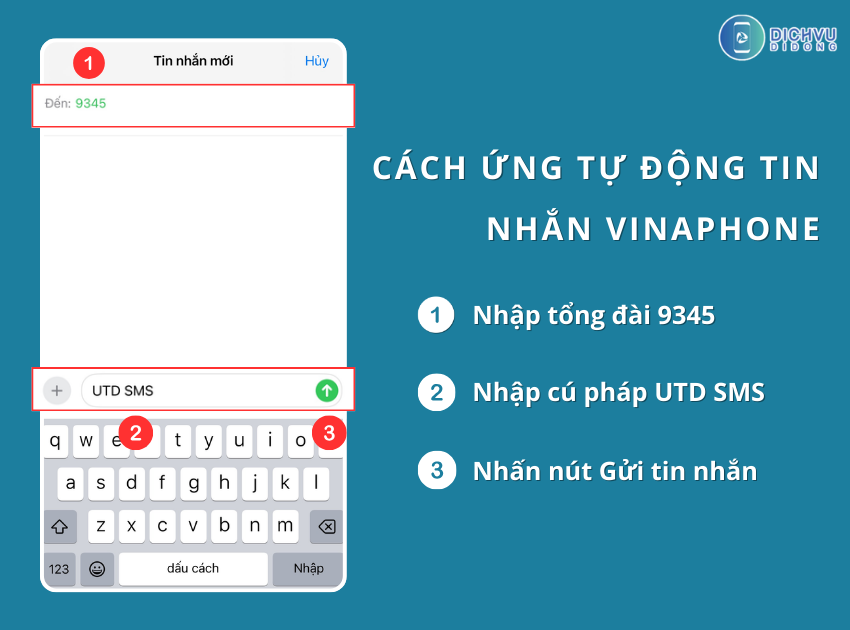 Cach ung tin nhan VinaPhone tu dong