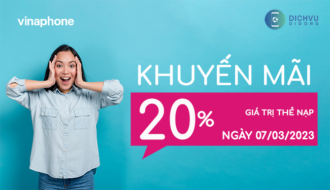 Vinaphone khuyến mãi ngày 07/03/2023