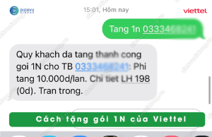 tang goi cuoc 1n cua viettel