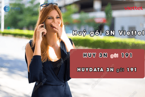 cach huy goi cuoc 3N Viettel