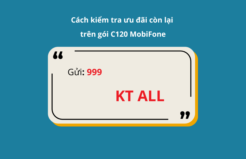 Kiem tra goi cuoc C120 MobiFone con may uu dai