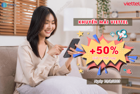 khuyen mai viettel 50 ngay 13 8 2023