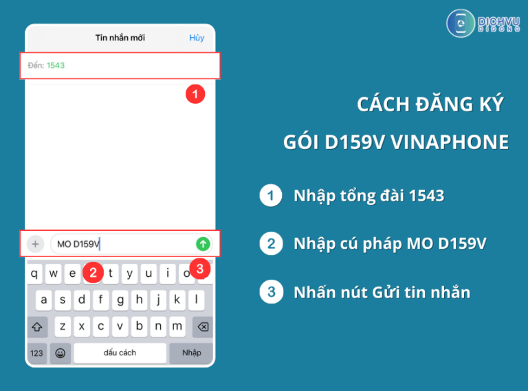 Cách đăng ký gói D159V của VinaPhone trả trước, trả sau 2024
