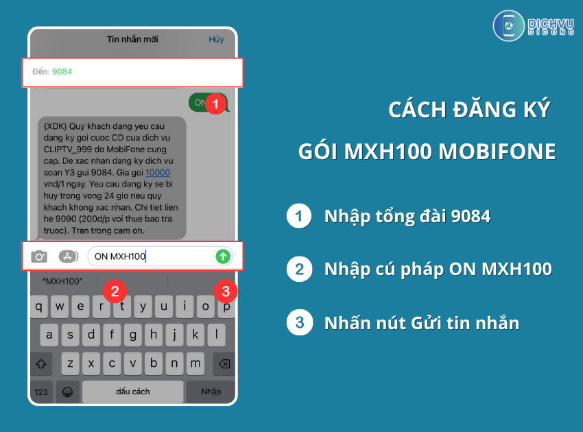 cach dang ky goi mxh100 mobi