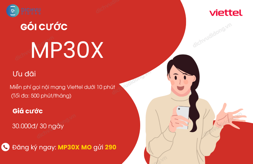 goi cuoc mp30x viettel