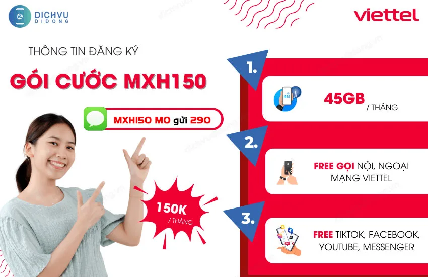 dang ky goi mxh150 cua viettel