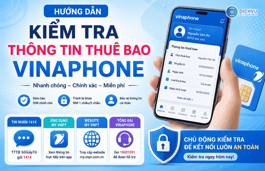 huong dan kiem tra thong tin thue bao vinaphone