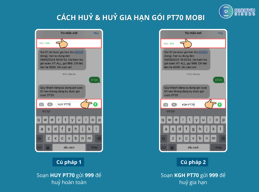 huy goi pt70 mobifone