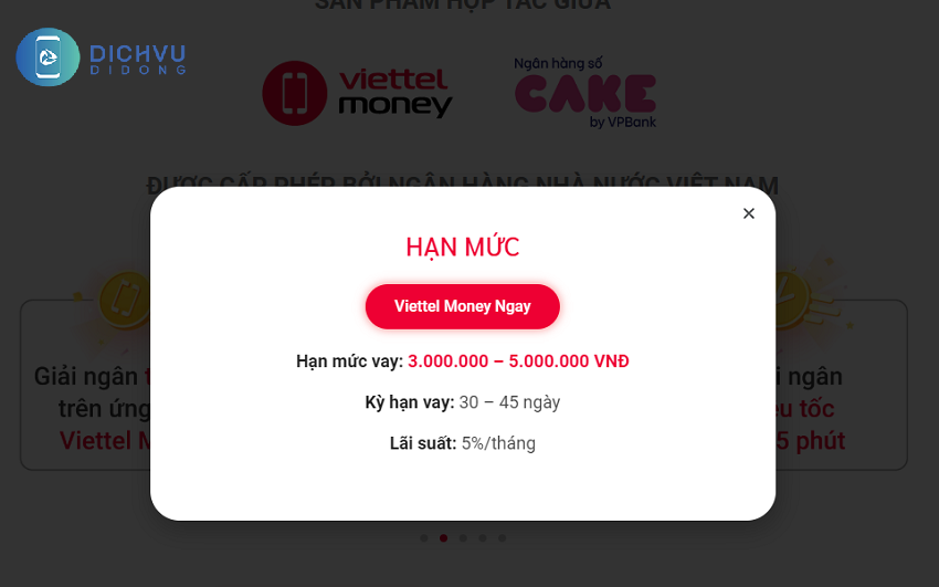 vay tien viettel money