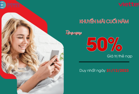 khuyen mai viettel 50 ngay 31 12 2023