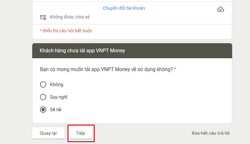 Khao sat VNPT Money