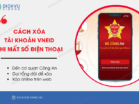 cach xoa tai khoan vneid khi mat so dien thoai 1