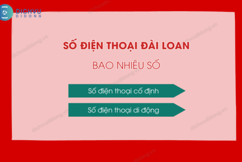 so dien thoai dai loan bao nhieu so