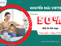 khuyen mai 50 the nap viettel ngay 17 3 2024