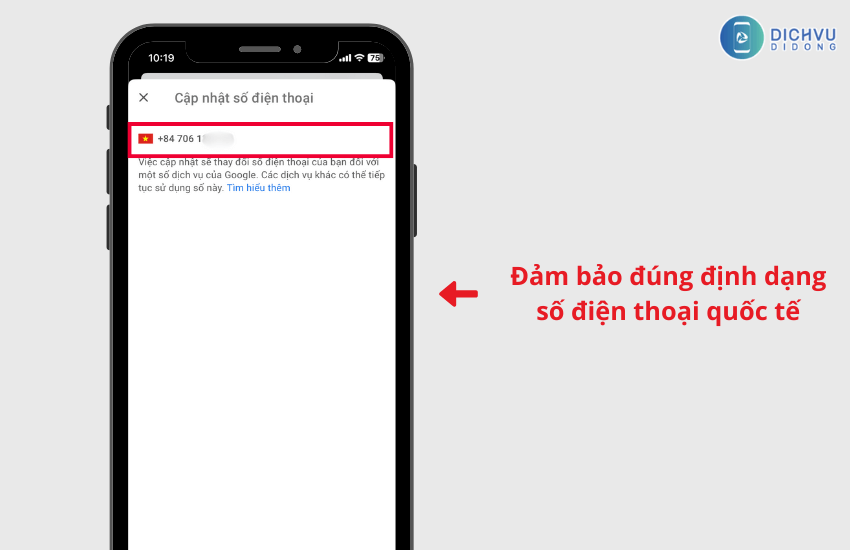 dam bao dung dinh dang so dien thoai