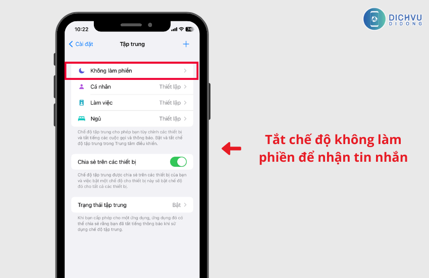 tat che do khong lam phien