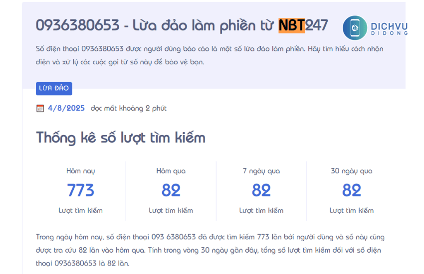 so dien thoai nbt247 lua dao