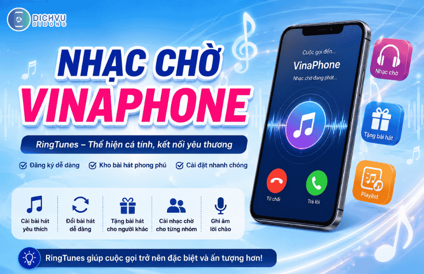 Miễn phí tải và cài nhạc chờ cho VinaPhone qua 9194 hay nhất 1 dich vu nhac cho vinaphone